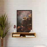 ONIJA Tv Wooden Wall Mounted TV Unit, TV Cabinetl, TV Cabinet for Wall, TV Stand Unit for Living Room, Set Top Box Stand -TV Cabinet (Dark Brown)